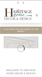 Mobile Screenshot of heritagehomedecor.com